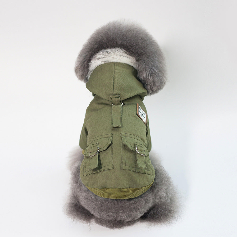 Pet clothes military coat