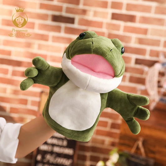 1PCS 30CM Cartoon Green Frog Shark Crocodile Plush Stuffed Doll Kid Toy Parent-child Interactive Game Puppet Birthday Gift