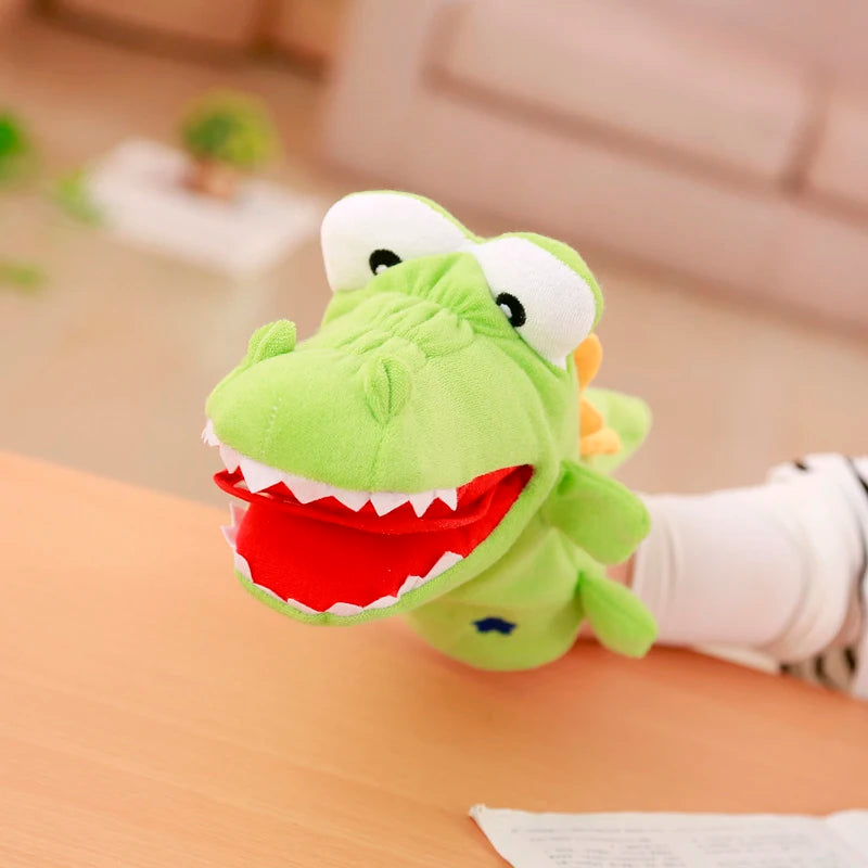 1PCS 30CM Cartoon Green Frog Shark Crocodile Plush Stuffed Doll Kid Toy Parent-child Interactive Game Puppet Birthday Gift