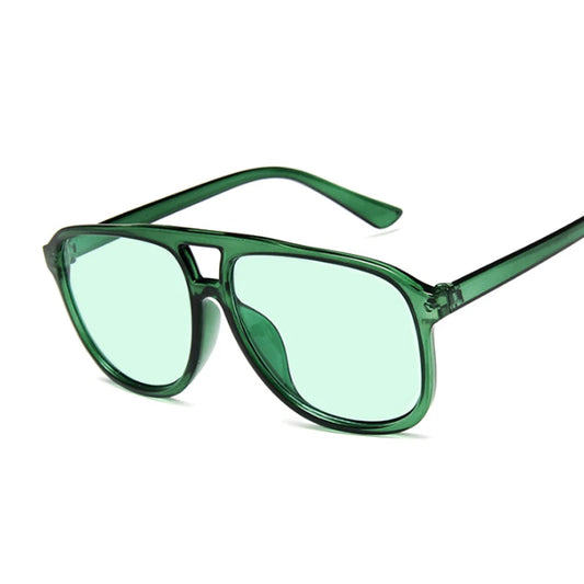 Vintage Green Square Sunglasses Woman Brand Designer Retro Sunglass Rectangle Sun Glasses Female Candy Color Eyewears