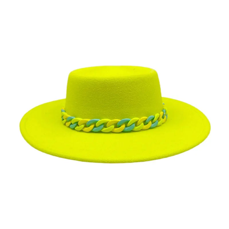 Women Green bowler hat ladies elegant