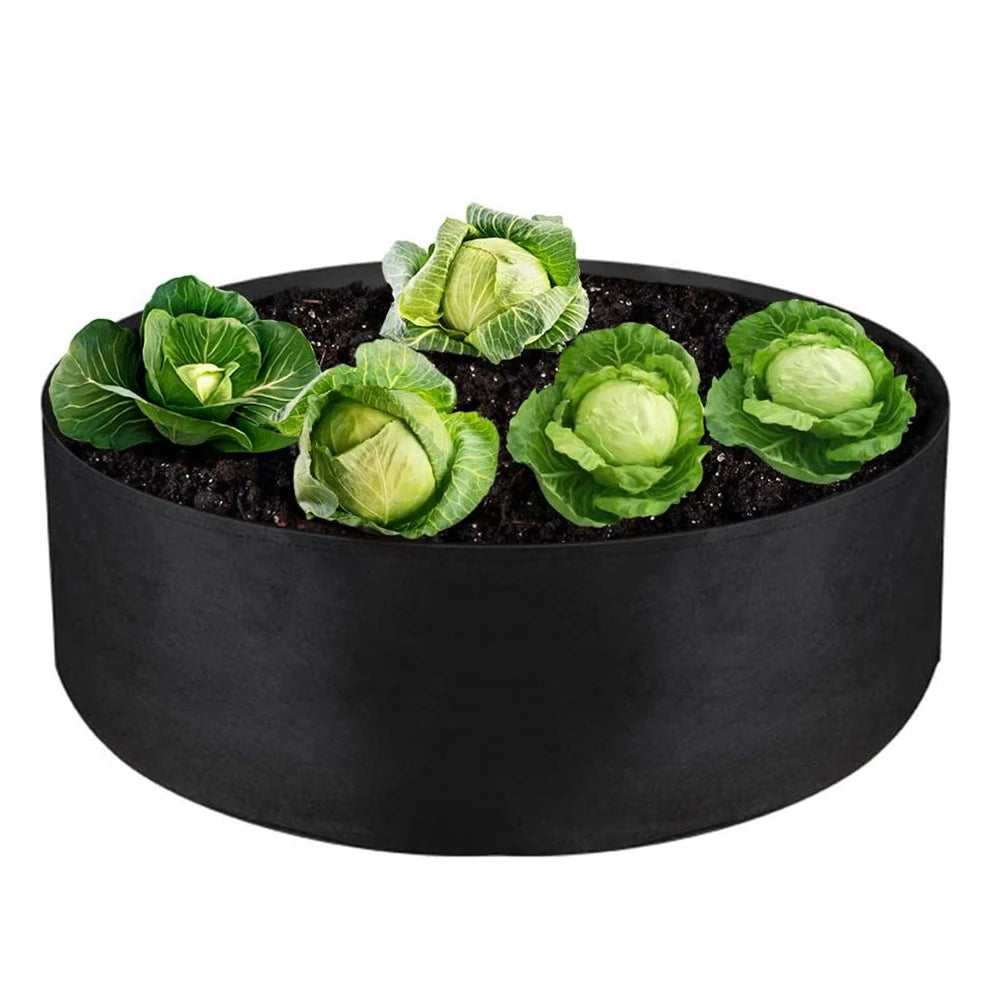 10/40/50/100 Gallons fabric garden raised bed round planting container grow bags fabric planter pot for plants nursery pot