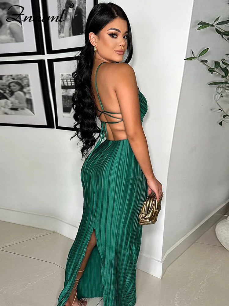 Sexy Women Green long Maxi Dresses Formal Evening Gown