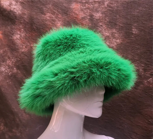 Winter Women's Hat Green color Fashion  For Ladies