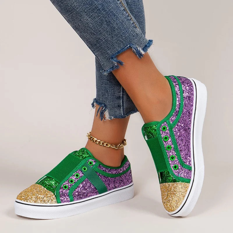 Female Fashion Shoes Green  Women Casual Sneaker