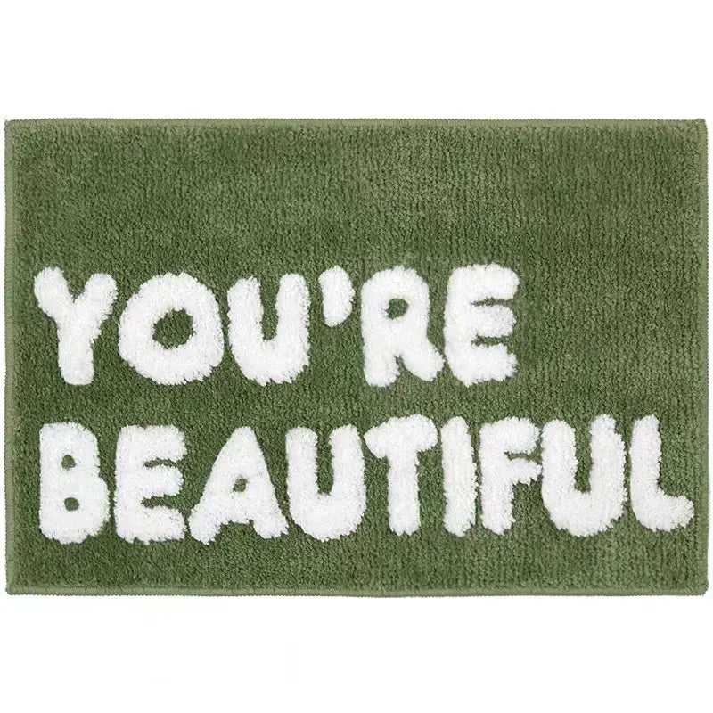 YOU'RE BEAUTIFUl Carpet Trend Home Decor