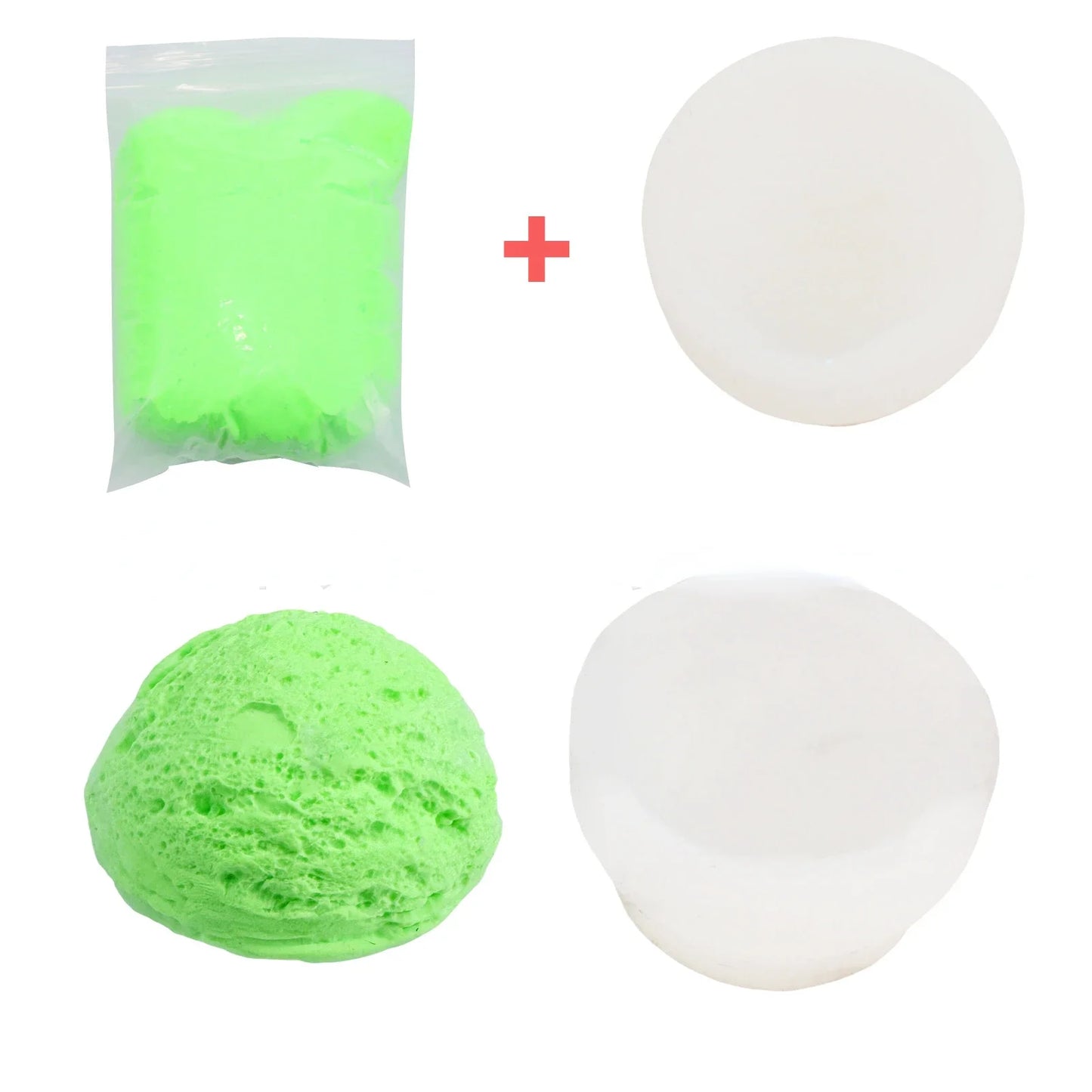 200ML New Slime Kit for Kid Pinch Joy Compression Toy Crystal Mud Bullhead Adaptive Clay Children's Toy Green Frog