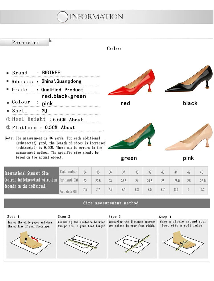 Shoes Fashion  High-heeled Shoes Women Pumps green color