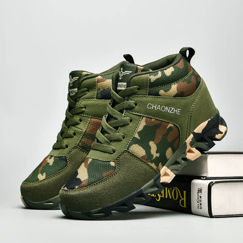 Woman Camouflage Fashion  Army Green Sports Shoes