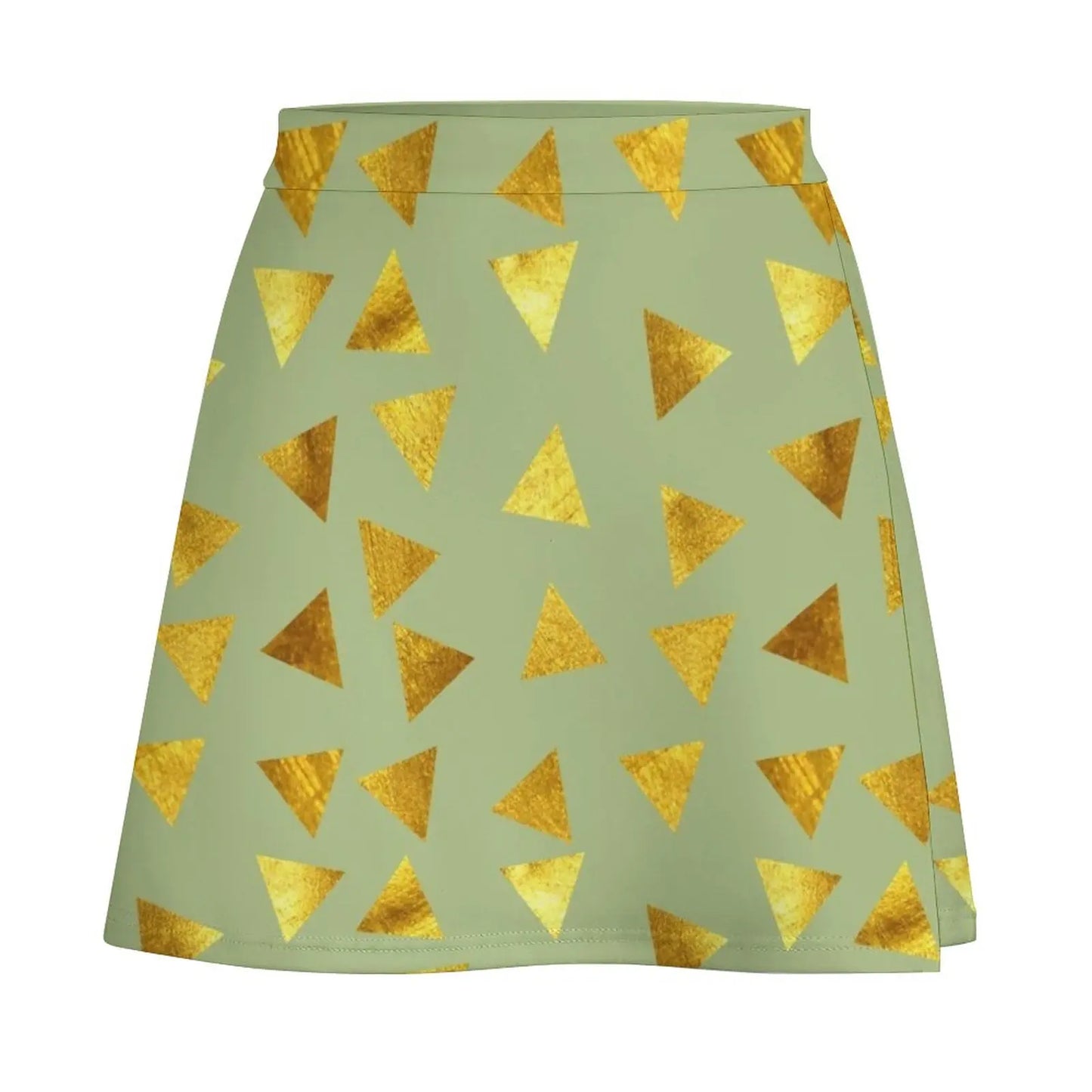 Gold triangle green Mini Skirt elegant skirts for women women's skirts trend 2023