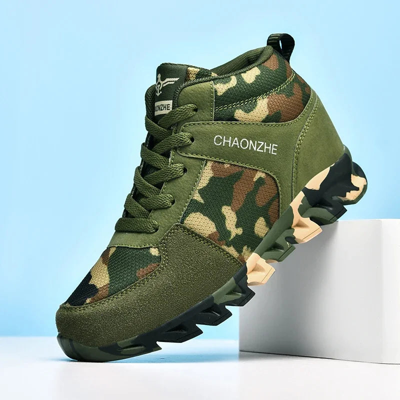 Woman Camouflage Fashion  Army Green Sports Shoes