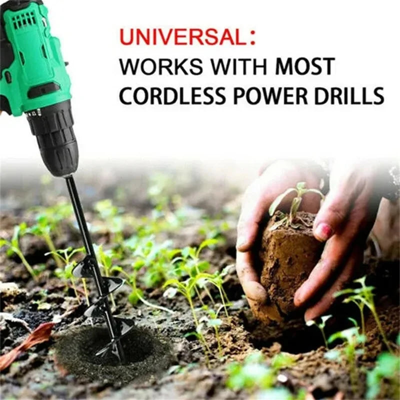 8 Sizes Garden Auger Drill Bit Tool Spiral Hole Digger Ground Drill Earth Drill for Seed Planting Flower Planter